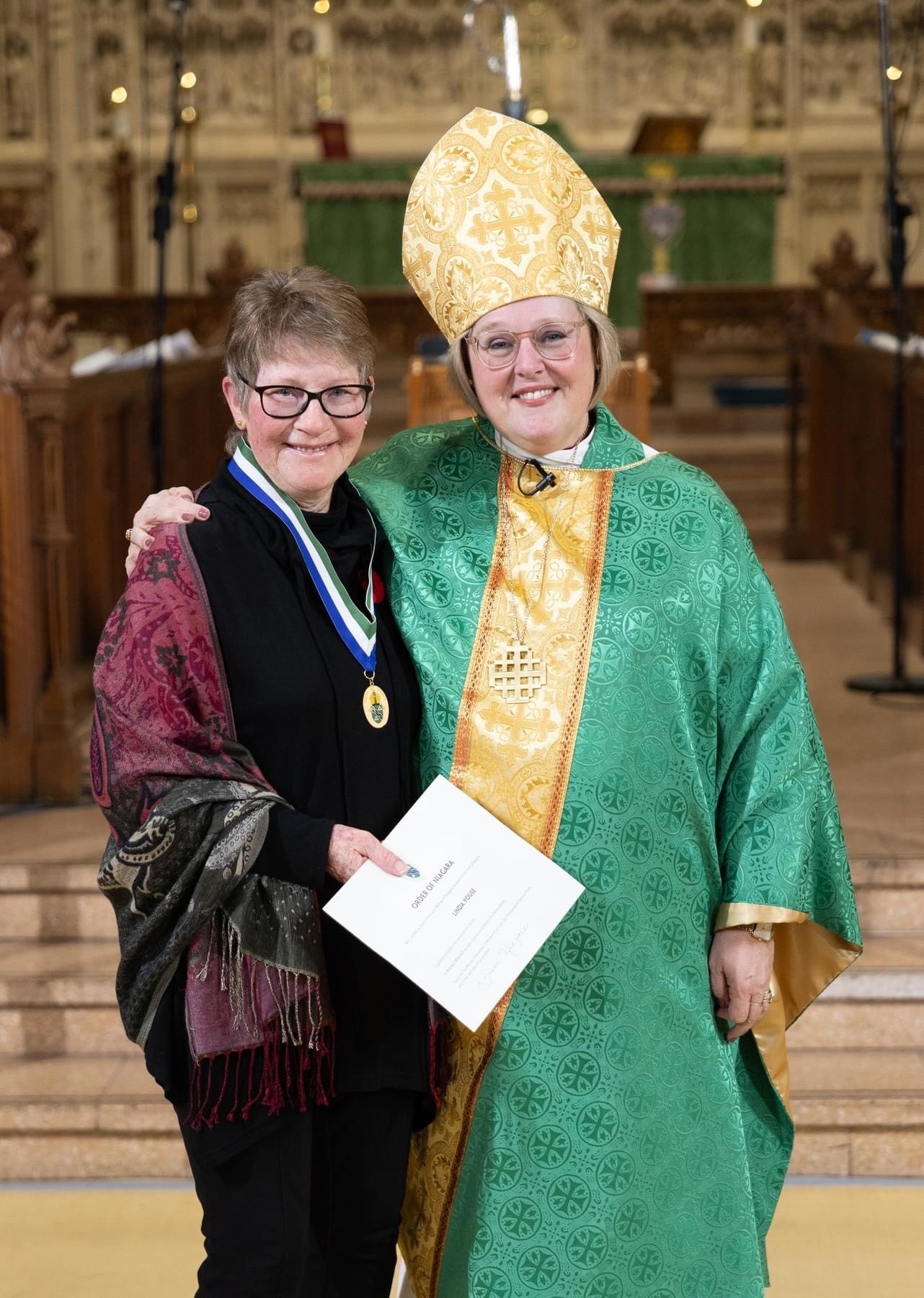 Linda Youse and Bishop Susan Bell